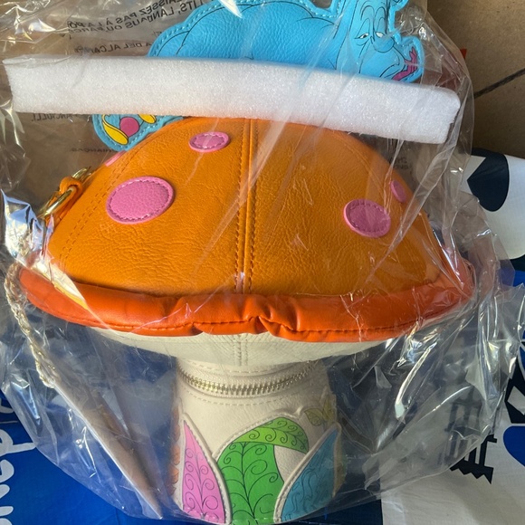 LOUNGEFLY ALICE IN WINDERLAND CATERPILLAR BAG NWT - Picture 3 of 4